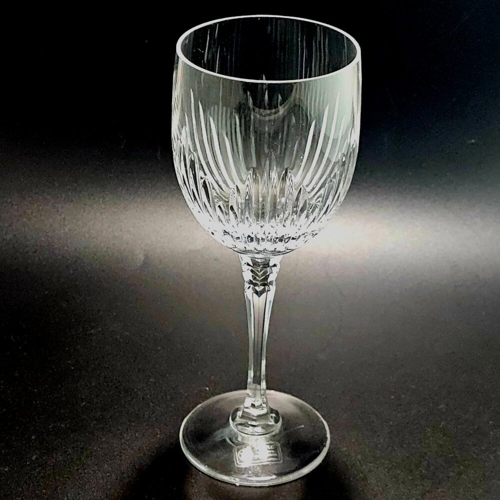Towle Majesty Water Glass 7.5" Vintage 1980s fine crystal elegant ribbed design - Picture 2 of 7